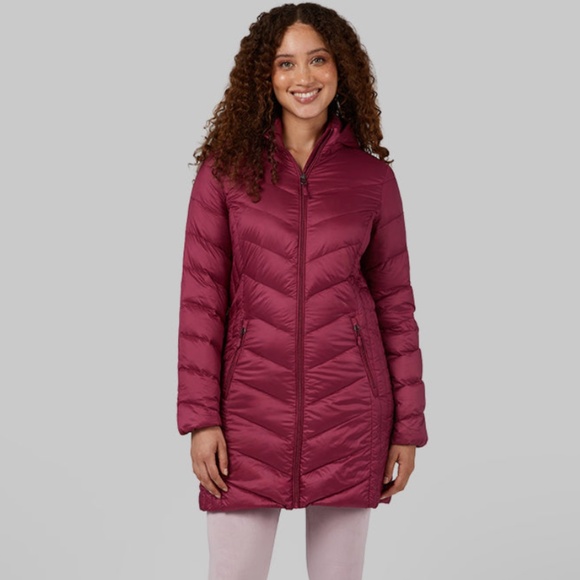 Ultra-light water resistant, 650 fill down packable 3/4 length puffer jacket - Picture 1 of 6